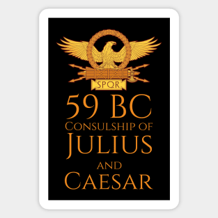 Ancient Rome Joke Satire - Consulship Of Julius And Caesar Sticker
